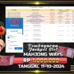 BUKTI JACKPOT SLOT MAHJONG WAYS TERPERCAYA DI INDONESIA TGL 11-10-2024