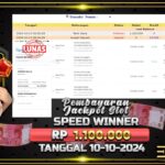 BUKTI JACKPOT SLOT SPEED WINNER TERPERCAYA DI INDONESIA TGL 10-10-2024