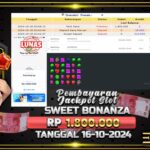 BUKTI JACKPOT SLOT SWEET BONANZA TERPERCAYA DI INDONESIA TGL 16-10-2024