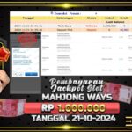 BUKTI JACKPOT SLOT MAHJONG WAYS TERPERCAYA DI INDONESIA TGL 21-11-2024