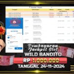 BUKTI JACKPOT SLOT WILD BANDITO TERPERCAYA DI INDONESIA TGL 24-11-2024