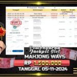 BUKTI JACKPOT SLOT MAHJONG WAYS TERPERCAYA DI INDONESIA TGL 05-11-2024