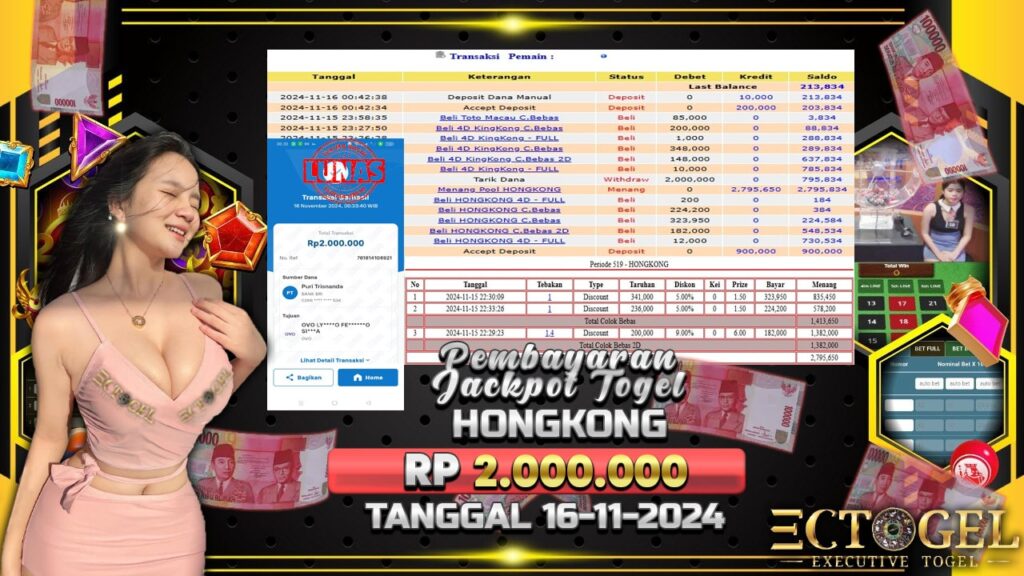 BUKTI JACKPOT TOGEL HONGKONG  TERPERCAYA DI INDONESIA TGL 16-11-2024