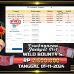 BUKTI JACKPOT SLOT WILD BOUNTY SHOWDOWN TERPERCAYA DI INDONESIA TGL 01-11-2024