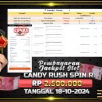 BUKTI JACKPOT SLOT CANDY RUSH SPIN ROYAL TERPERCAYA DI INDONESIA TGL 18-11-2024