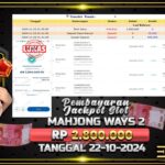 BUKTI JACKPOT SLOT MAHJONG WAYS 2 TERPERCAYA DI INDONESIA TGL 22-11-2024