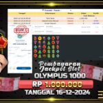 BUKTI JACKPOT SLOT GATES OF OLYMPUS 1000 TERPERCAYA DI INDONESIA TGL 16-12-2024