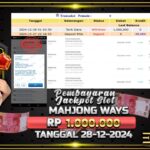 BUKTI JACKPOT SLOT MAHJONG WAYS TERPERCAYA DI INDONESIA TGL 28-12-2024