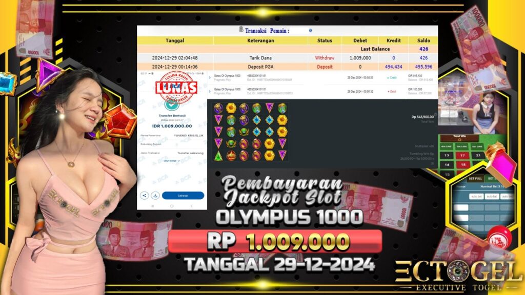 BUKTI JACKPOT SLOT GATES OF OLYMPUS 1000 TERPERCAYA DI INDONESIA TGL 29-12-2024