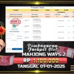 BUKTI JACKPOT SLOT MAHJONG WAYS 2 TERPERCAYA DI INDONESIA TGL 01-01-2025