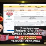 BUKTI JACKPOT SWEET BONANZA CANDYLAND TERPERCAYA DI INDONESIA TGL 21-12-2024