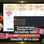 BUKTI JACKPOT SLOT GATES OF OLYMPUS 1000 TERPERCAYA DI INDONESIA TGL 06-12-2024