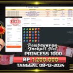 BUKTI JACKPOT SLOT STARLIGHT PRINCESS 1000 TERPERCAYA DI INDONESIA TGL 08-12-2024