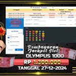 BUKTI JACKPOT SLOT GATES OF OLYMPUS 1000 TERPERCAYA DI INDONESIA TGL 27-12-2024