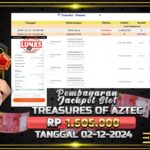 BUKTI JACKPOT SLOT TREASURES OF AZTEC TERPERCAYA DI INDONESIA TGL 02-12-2024