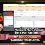 BUKTI JACKPOT SLOT PP LIVE SIC BO TERPERCAYA DI INDONESIA TGL 29-12-2024