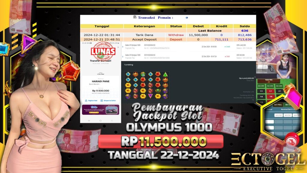 BUKTI JACKPOT SLOT GATES OF OLYMPUS 1000 TERPERCAYA DI INDONESIA TGL 22-12-2024