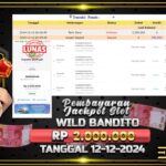 BUKTI JACKPOT SLOT WILD BANDITO TERPERCAYA DI INDONESIA TGL 12-12-2024