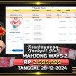 BUKTI JACKPOT SLOT MAHJONG WAYS 2 TERPERCAYA DI INDONESIA TGL 28-12-2024