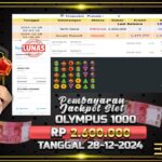 BUKTI JACKPOT SLOT GATES OF OLYMPUS 1000 TERPERCAYA DI INDONESIA TGL 28-12-2024