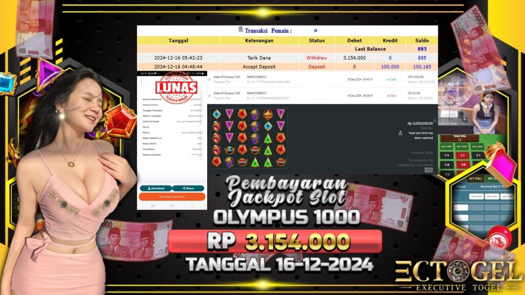 BUKTI JACKPOT SLOT GATES OF OLYMPUS 1000 TERPERCAYA DI INDONESIA TGL 16-12-2024