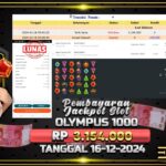 BUKTI JACKPOT SLOT GATES OF OLYMPUS 1000 TERPERCAYA DI INDONESIA TGL 16-12-2024