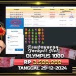 BUKTI JACKPOT SLOT GATES OF OLYMPUS 1000 TERPERCAYA DI INDONESIA TGL 29-12-2024