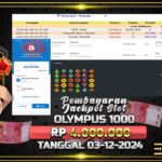 BUKTI JACKPOT SLOT GATES OF OLYMPUS 1000 TERPERCAYA DI INDONESIA TGL 03-12-2024