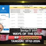 BUKTI JACKPOT SLOT WAYS OF THE QILIN TERPERCAYA DI INDONESIA TGL 31-12-2024