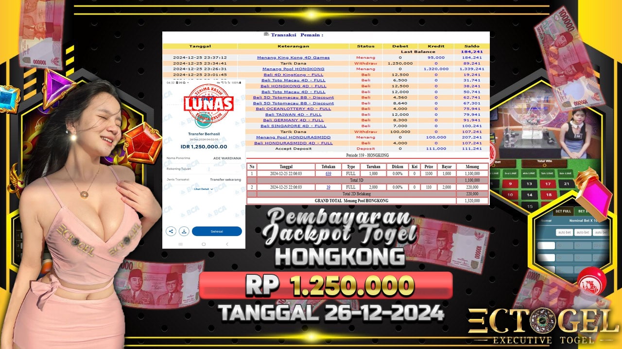 BUKTI JACKPOT TOGEL HONGKONG TERPERCAYA DI INDONESIA TGL 26-12-2024