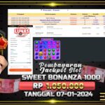 BUKTI JACKPOT SLOT SWEET BONANZA 1000 TERPERCAYA DI INDONESIA TGL 07-01-2025