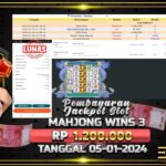 BUKTI JACKPOT SLOT MAHJONG WINS 3 TERPERCAYA DI INDONESIA TGL 05-01-2025