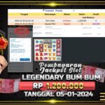 BUKTI JACKPOT SLOT LEGENDARY BUM BUM TERPERCAYA DI INDONESIA TGL 05-01-2025