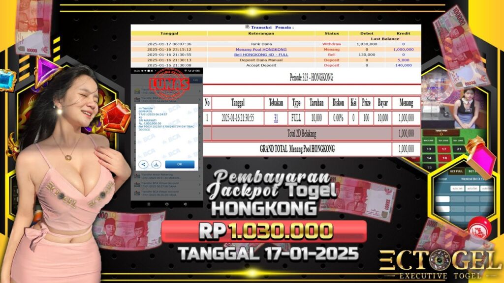 BUKTI JACKPOT TOGEL HONGKONG TERPERCAYA DI INDONESIA TGL 17-01-2025