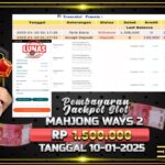 BUKTI JACKPOT SLOT MAHJONG WAYS 2 TERPERCAYA DI INDONESIA TGL 10-01-2025