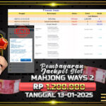 BUKTI JACKPOT SLOT MAHJONG WAYS 2 TERPERCAYA DI INDONESIA TGL 13-01-2025