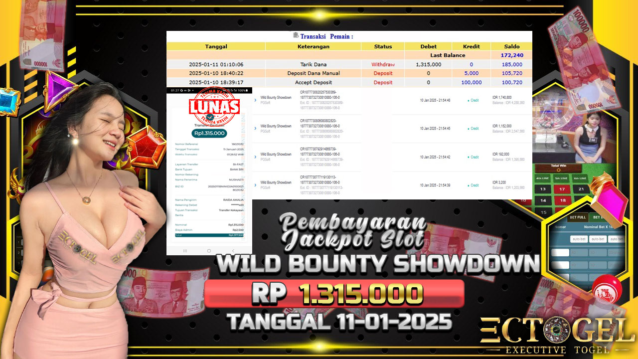 BUKTI JACKPOT SLOT WILD BOUNTY SHOWDOWN TERPERCAYA DI INDONESIA TGL 11-01-2025