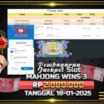 BUKTI JACKPOT SLOT MAHJONG WINS 3 TERPERCAYA DI INDONESIA TGL 18-01-2025