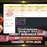 BUKTI JACKPOT SLOT SWEET BONANZA XMAS TERPERCAYA DI INDONESIA TGL 13-01-2025